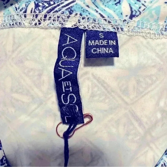 NWT Women’s Aqua et Sol UPF 50+Wearable Sunblock Beach Summer Mini Dress Size S - Picture 3 of 7